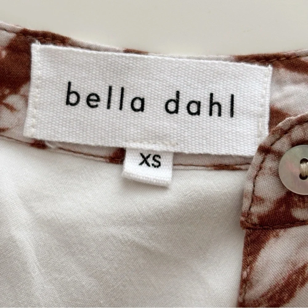 Bella Dahl Flowy Chevron Print Midi Dress XS Bohemian Summer - Picture 8 of 11
